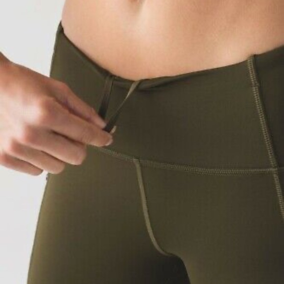 First Mile Tech Tight 2 Military Green Run Tech Fleece lined, zipper pockets - Picture 4 of 17